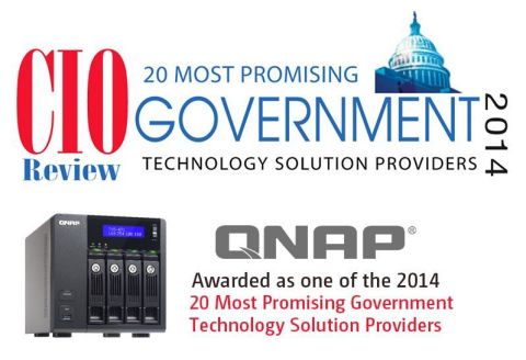 QNAP Named to CIOReview Magazine's "Top 20 Most Promising Government Solution Providers" (Graphic: Business Wire)