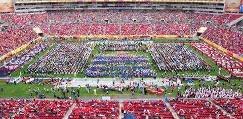 After an exemplary event this past New Year's Day, Brightspark Travel and the Outback Bowl have reached a three-year agreement that secures Brightspark Events' production of the bowl game's halftime show through the January 2018 game. (Photo: Business Wire)