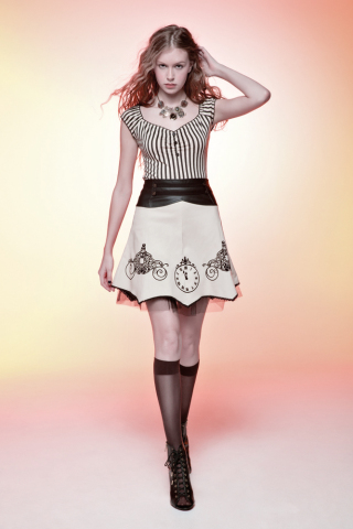 Striped Knit Top and High Waisted Skirt - part of the limited-edition "Cinderella" fashion collection from Hot Topic (Photo: Business Wire)