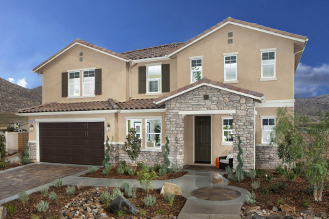 A 3,379 square foot KB home modeled at the builder's Presidio Point at Spring Mountain Ranch community in Riverside, Calif. (Photo: Business Wire)