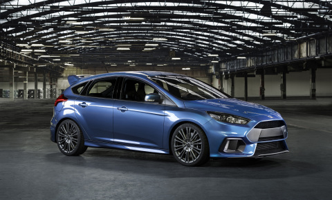 The all-new Focus RS is the first-ever RS model that will be sold around the world, including the United States, and produced for all markets at Ford's Saarlouis, Germany, manufacturing plant beginning late this year. (Photo: Business Wire)