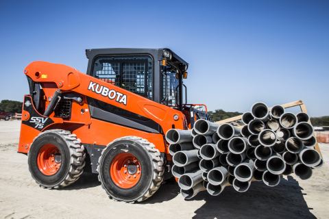Kubota's new SSV75 skid steer gets the job done with maximum efficiency and comfort. (Photo: Business Wire)