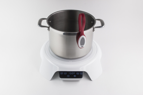 FirstBuild launched the new Paragon Induction Cooktop with discount pricing through crowdfunding platform Indiegogo. Paragon is capable of multiple precise cooking techniques, including sous vide, shown here. To learn more, visit https://www.indiegogo.com/projects/paragon-induction-cooktop/ (Photo: GE)