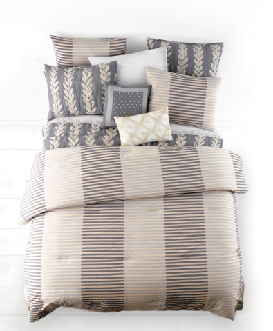 Introducing the new Whim™ collection by Martha Stewart, now available exclusively at macys.com and in select Macy's stores March 2015. Shown: Whim Two-Tone Stripe Comforter Set $140-$200. (Photo: Business Wire)