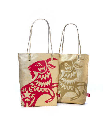 Macy's limited-edition Year of The Goat tote bag. (Photo: Business Wire)