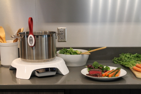FirstBuild launched the new Paragon Induction Cooktop with discount pricing through crowdfunding platform Indiegogo. Paragon is capable of multiple precise cooking techniques, including sous vide, shown here. To learn more, visit https://www.indiegogo.com/projects/paragon-induction-cooktop/. (Photo: GE)