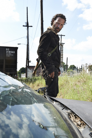 Actor Andrew Lincoln as Rick Grimes in The Walking Dead on AMC. Photo Credit: Frank Ockenfels 3/AMC