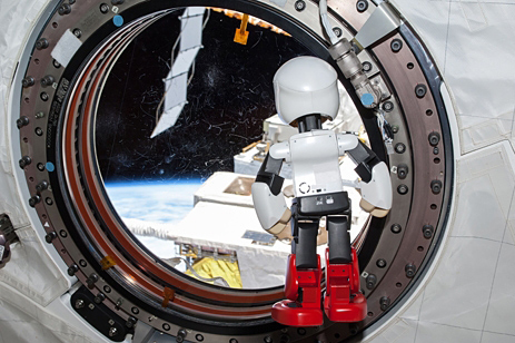 Kirobo in the ISS just before his return to Earth (Photo: Business Wire)