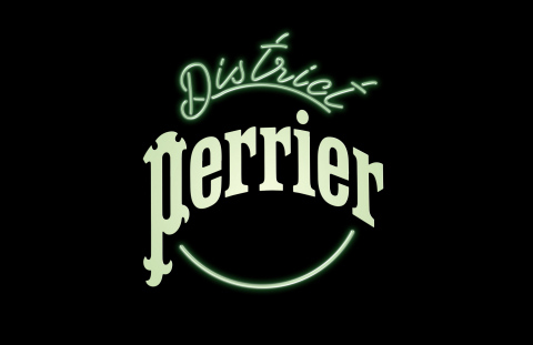 Perrier® Sparkling Natural Mineral Water today introduces consumers to its bolder, quirkier side by transporting them to District Perrier, an extraordinary party destination that can be experienced digitally and in-store at leading retailers nationwide. (Graphic: Business Wire)