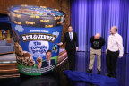 Ben & Jerry’s launches their newest flavor, The Tonight Dough Starring Jimmy Fallon on last night’s episode of The Tonight Show. (Photo: The Tonight Show)