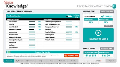NEJM Knowledge+ Family Medicine Board Review (Graphic: Business Wire)