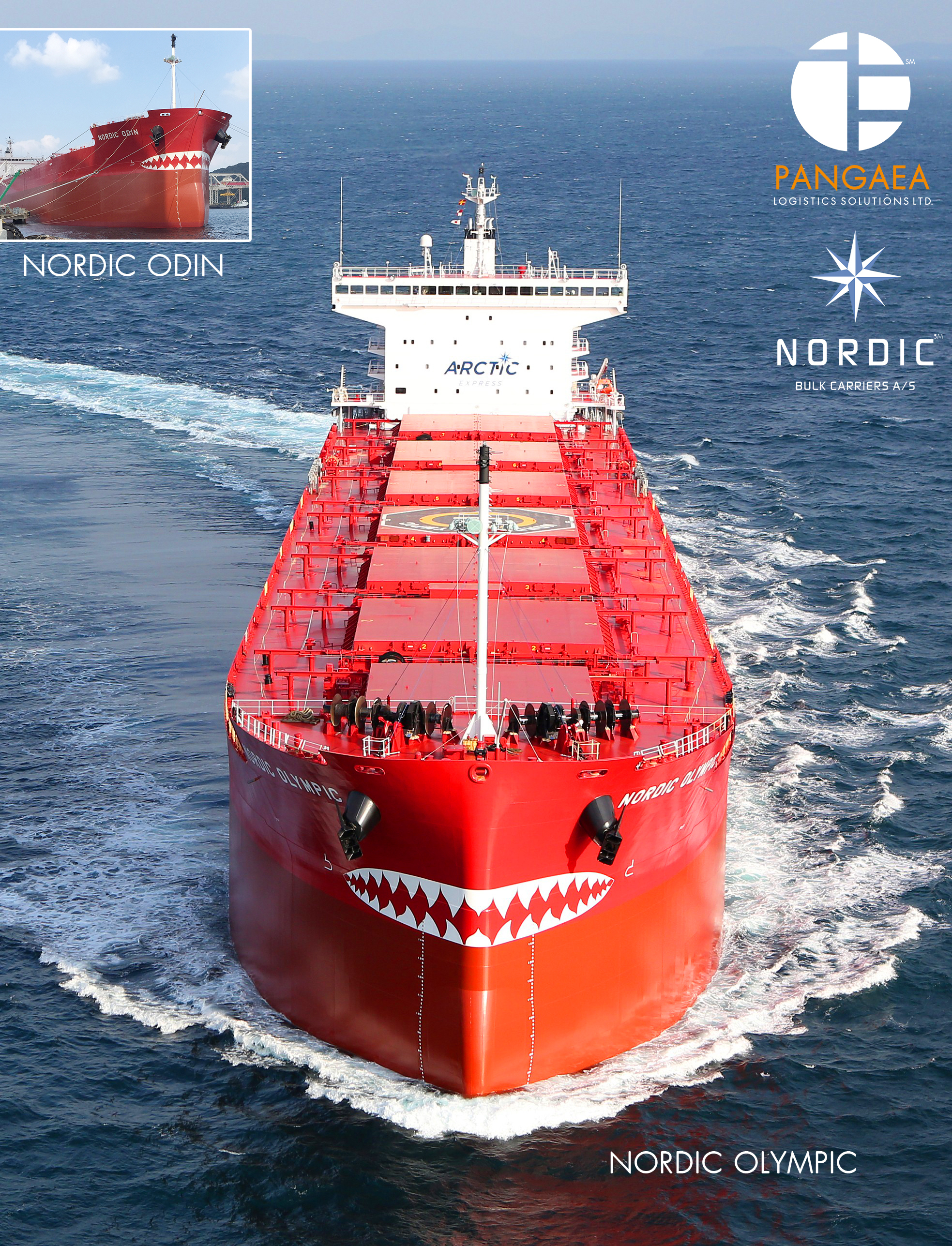 Pangaea Logistics Solutions Announces the Delivery of the 1A Ice-Class  Panamaxes Nordic Olympic and Nordic Odin