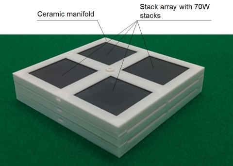 Next-generation SOFC stack with Printed Fuel Cell(TM) for existing apartments (Graphic: Business Wire)