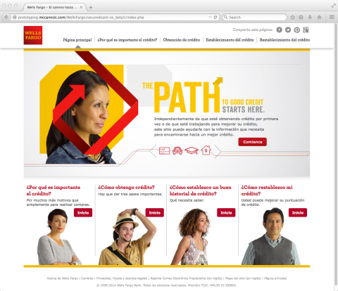 Nuevo sitio Web Path to Good Credit (El camino hacia un buen crédito) (Graphic: Business Wire)