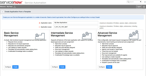 ServiceNow provides customers the ability to rapidly create new service management applications through a template for nearly any department. (Graphic: Business Wire)