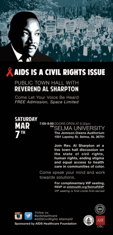 Mar. 7: Rev. Sharpton to Keynote Selma Public Town Hall (Graphic: Business Wire)
