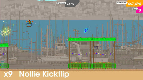 The fun game play of OlliOlli hits the Wii U and Nintendo 3DS systems, bringing more than 120 tricks and grinds across 50 deviously crafted levels and 250 challenges. (Photo: Business Wire)