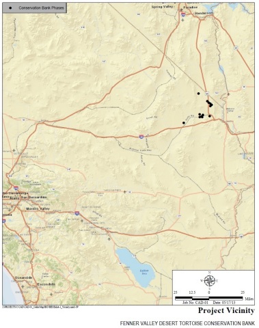 Map of Fenner Valley Desert Tortoise Conservation Bank properties (Graphic: Business Wire)