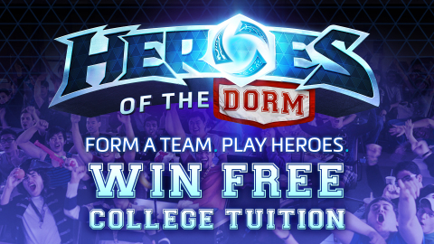 Compete in the Heroes of the Dorm collegiate tournament for a chance to win free tuition and other cool prizes. (Graphic: Business Wire)