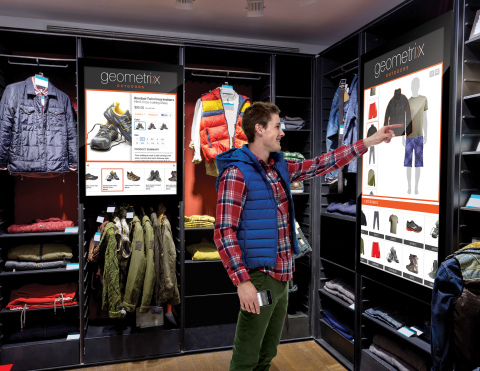 The new Adobe Experience Manager Screens enables marketers to extend content experiences to touch-based screens in physical locations, such as retail stores and hotels. A single user interface with cross-screen support connects the content with mobile apps and brand experiences across the Web to ensure consistency. (Graphic: Business Wire)