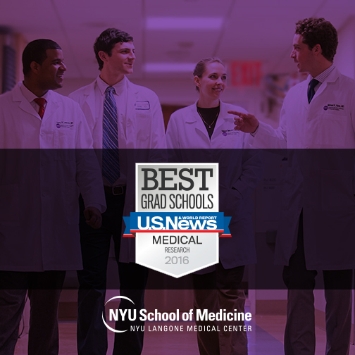 NYU School of Medicine Is Top-15 in the Nation and #2 in New York on U.S.  News & World Report's 2016 “Best Graduate Schools” Rankings | Business Wire