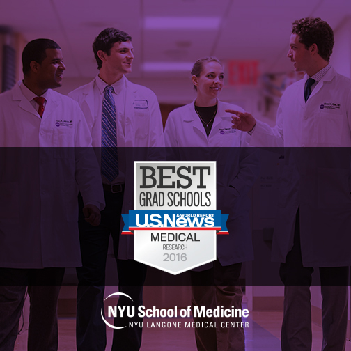 Nyu School Of Medicine Is Top 15 In The Nation And 2 In New York On U S News World Report S 16 Best Graduate Schools Rankings Business Wire