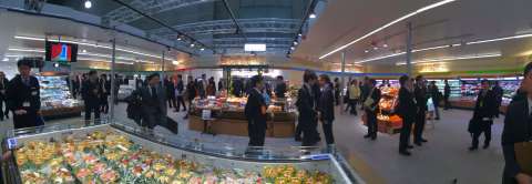 Panasonic booth at Supermarket Trade Show 2015 (Photo: Business Wire)