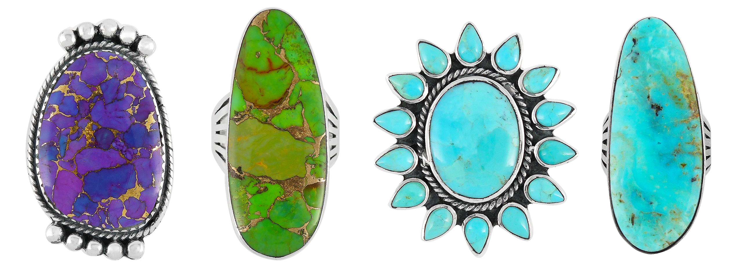 different types of turquoise stones