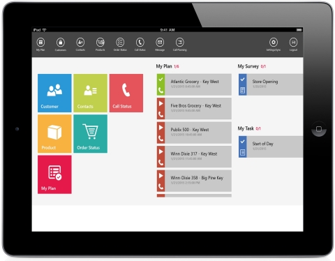 The AFS Retail Execution platform offers an easy-to-use, graphical user interface. (Graphic: Business Wire)