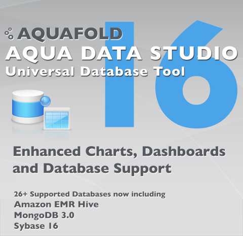 Aqua Data Studio v16 (Graphic: Business Wire)