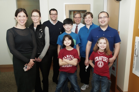 The transplant program at Lucile Packard Children's Hospital Stanford is #1 in the U.S. Liver transplant patients like 9-year-old Braylin Soon, of Portland, OR, are thankful. Braylin, center, and her family are all smiles during a recent visit with some of our transplant team leaders. (Photo: Business Wire)