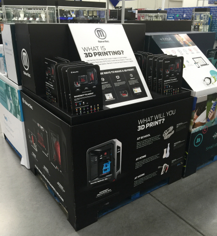 MakerBot recently started selling the MakerBot(R) Replicator(R) Mini Compact 3D Printer at more than 300 Sam's Club(R) retail locations across the United States.