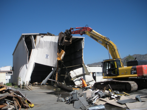 IKEA, the world's leading home furnishings retailer, today began demolishing 19 buildings totaling 455,000 square-feet on the site where it will construct a new, larger store in Burbank, CA, less than one mile away from the company's oldest store in the Western United States. (Photo: Business Wire)