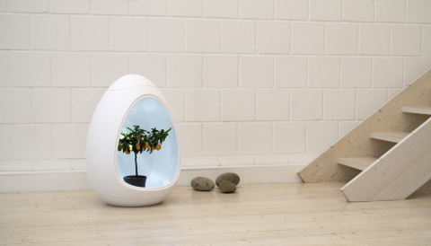 DasEgg is a mini-greenhouse with a state of the art control unit. (Photo: Business Wire)