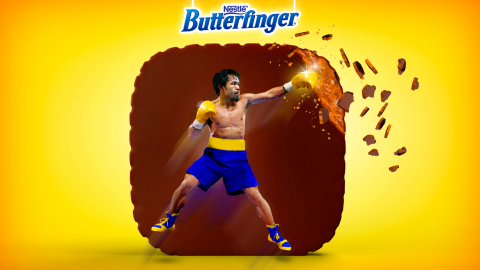 Butterfinger rallies Pacquiao fans to #GetInOurCorner. Noted world champion boxer Manny Pacquiao, "I never cut corners, and that is what makes Butterfinger Cups the best peanut butter cup – they don’t cut corners either. Butterfinger and I always go the extra mile to distinguish ourselves. For us, being different is the difference." (Photo: Business Wire)