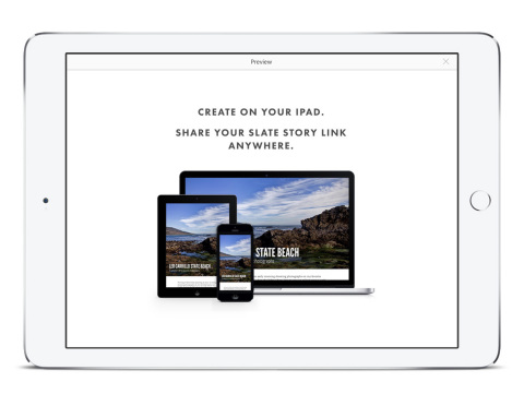 Slate stories look great on any device, ranging from a phone to large desktop monitor (Graphic: Business Wire)