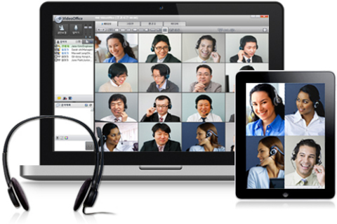 VideoOffice of 4NB provides several video modes in mobile web conferencing. (Photo: Business Wire)