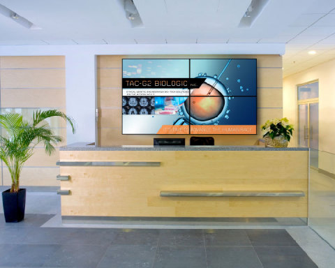 Planar RA-Series LCD VideoWall - Corporate Lobby (Photo: Business Wire)