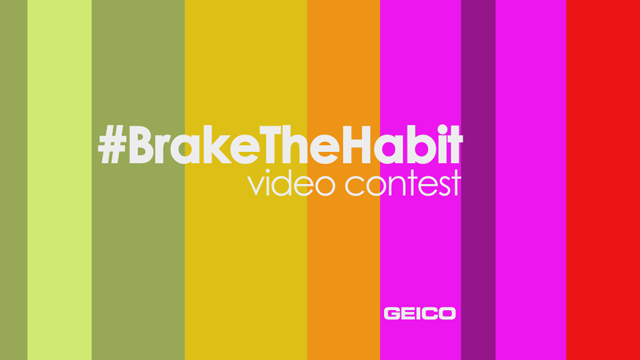 Tell us why you don’t drive distracted! Enter a video on Twitter with the hashtag #BrakeTheHabit and mention @GEICO for a chance to win! To learn more, visit www.on.gei.co/BrakeTheHabit.