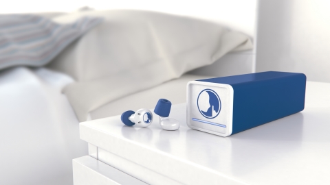Hush Technology will use a service grant from Proto Labs' Cool Idea! Award to help develop its smart earplug system. A first of its kind, the product combines sound-eliminating foam and noise masking technology to keep unwanted noise out while allowing important alerts in. (Photo: Business Wire)