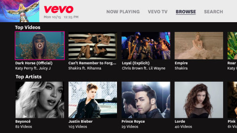 The Vevo app on Hopper gives customers access to more than 140,000 music videos directly from their TV. (Graphic: Business Wire) 