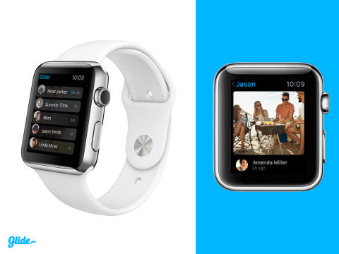 Glide for Apple Watch lets users of the smartwatch receive video, text and photo messages on their wrists.