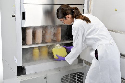 The Thermo Scientific XBF40D blast freezer provides researchers looking to accommodate a variety of vessels with a versatile and flexible sample preparation device for use prior to cold storage. (Photo: Business Wire)