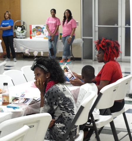 New and expectant moms attended the Community Baby Shower hosted by UnitedHealthcare Community Plan of Mississippi at Jackson Medical Mall in Jackson, Miss. Attendees were able to meet with health experts and get answers to many of their questions about their pregnancy and received tips for taking care of their babies, including information on prenatal and postpartum care and child-care safety. They also received information about UnitedHealthcare's Healthy First Steps case management program and BabyBlocks, a free online wellness-incentive program. (Photo Credit: Jimmy Winstead)