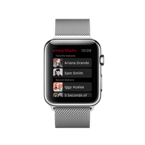 IHEARTRADIO AVAILABLE ON APPLE WATCH (Photo: Business Wire)
