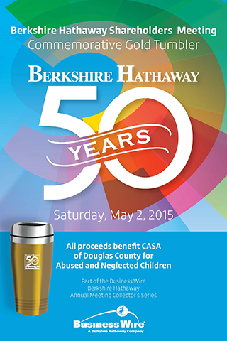 Berkshire Hathaway Commemorative Gold Tumbler Available at the Shareholders Meeting, May 2 in Omaha, Neb.
(Graphic: Business Wire)