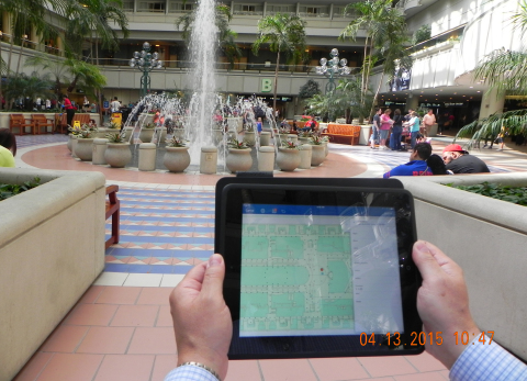 Orlando International Airport's mobile app delivers wayfinding capabilities to travelers. (Photo: Business Wire)
