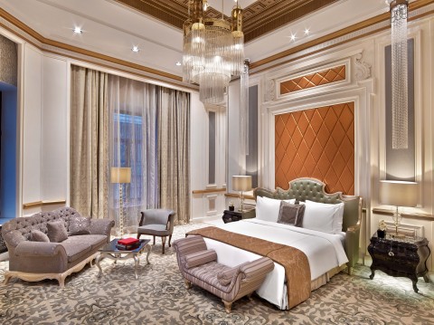 The Royal Suite Bedroom at The St. Regis Moscow Nikolskaya (Photo: Business Wire)
