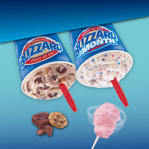 In addition to Fans' #1 favorite flavor, Cotton Candy, the DQ brand has new flavors featured on the Best Blizzard Menu Ever, like the brand new Brownie Cookie Dough Blizzard Treat. (Photo: Business Wire)