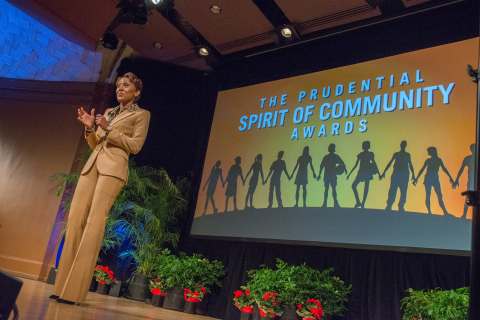 "Good Morning America" co-anchor Robin Roberts pays tribute to the 2015 Prudential Spirit of Community Award honorees in Washington, D.C. (Photo: Zach Harrison Photography)